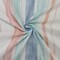White-Peach-Blue Cotton Famous Maker Vertical Stripe Print Batiste Fabric By the Yard